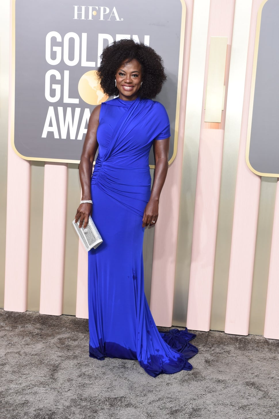 Viola Davis Looks Regal In Rain-Soaked Gown At 2023 Golden Globes ...