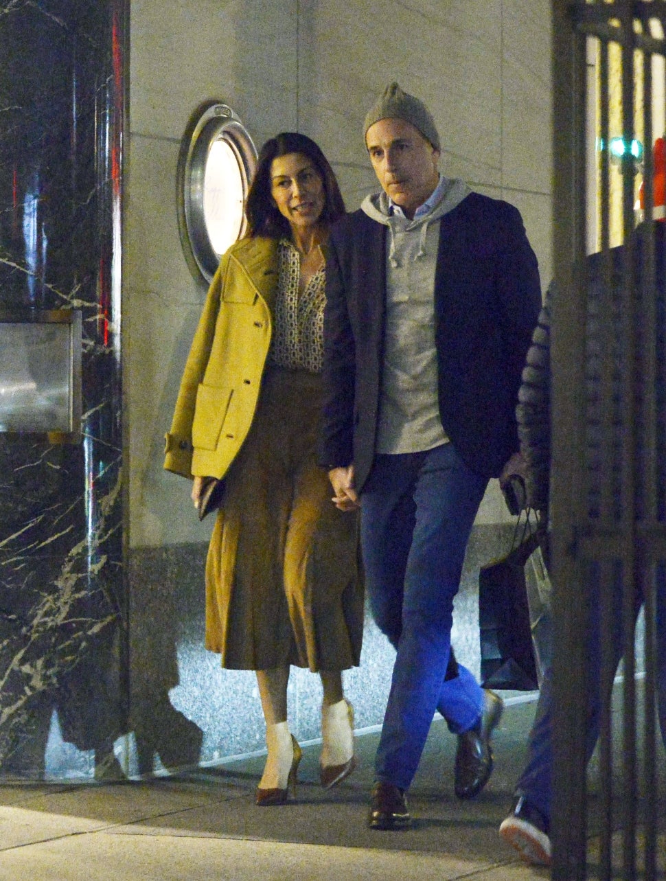 Matt Lauer Spotted Out With Girlfriend Shamin Abas In Rare New York   TID EXCLUSIVE  MAT 847601 