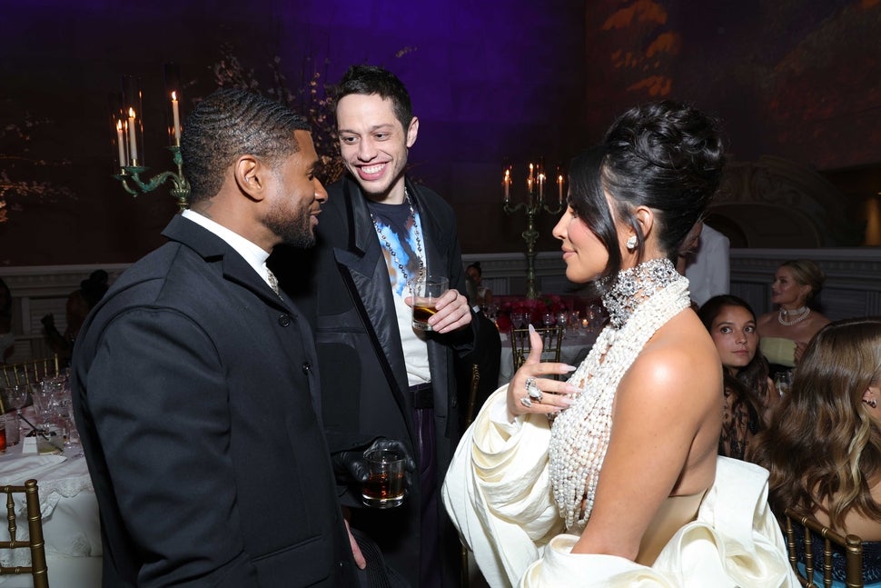 Usher, Pete Davidson and Kim Kardashian