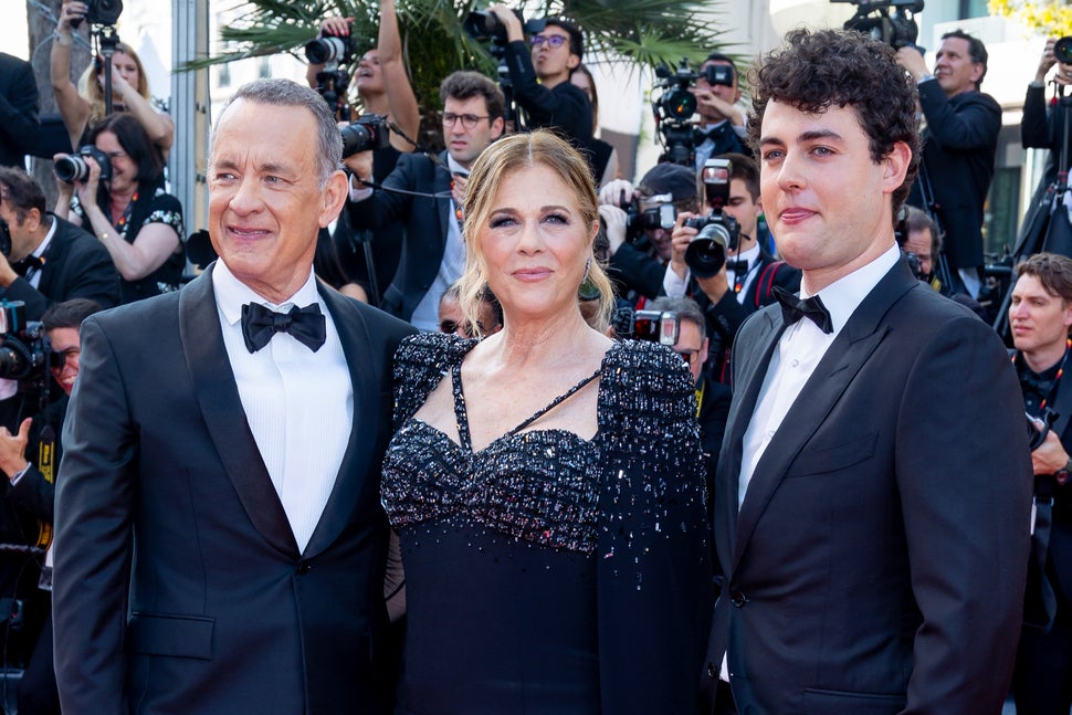 Tom Hanks, Rita Wilson, Truman Hanks