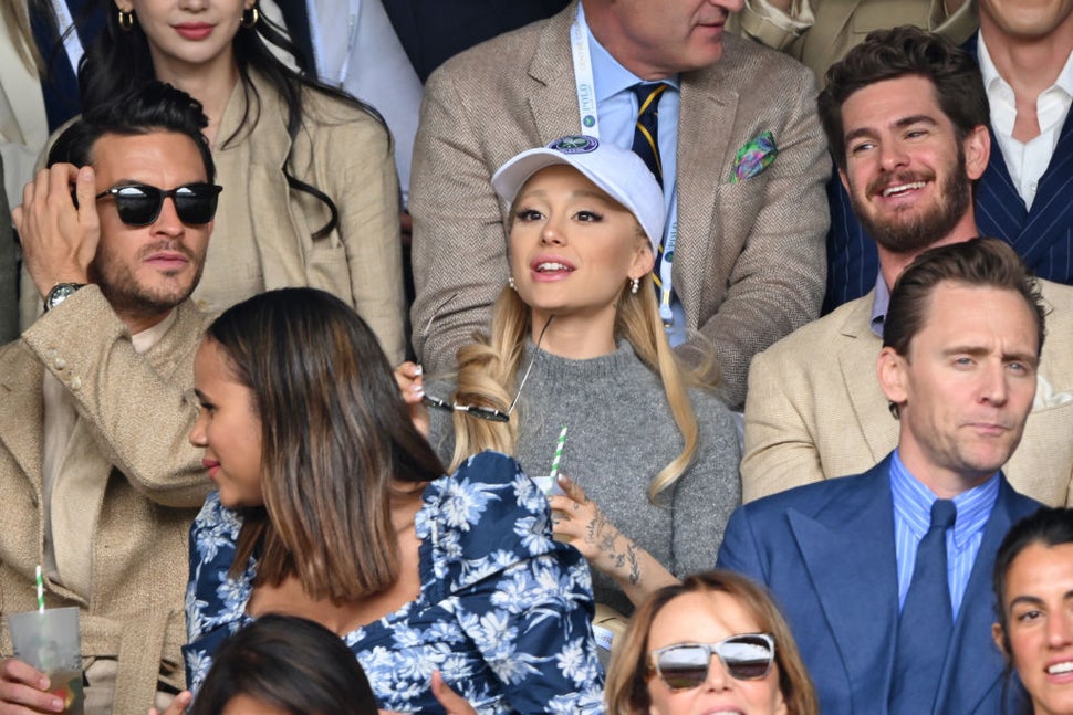 Jonathan Bailey, Ariana Grande and Andrew Garfield