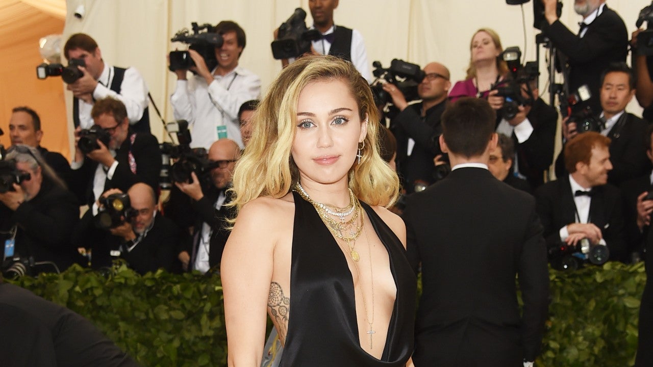 Met Gala 2018: Miley Cyrus flashes derriere in very low cut gown