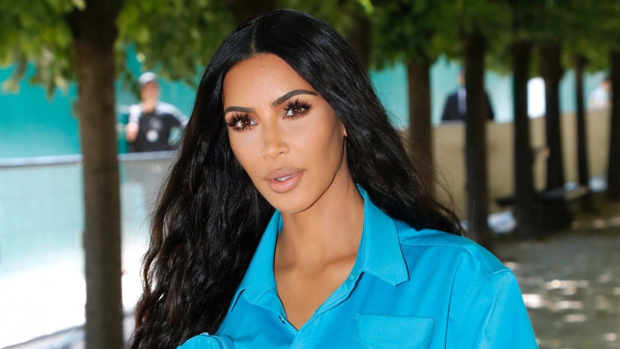 Kim Kardashian Returns To Paris In Louis Vuitton Men's Shirt
