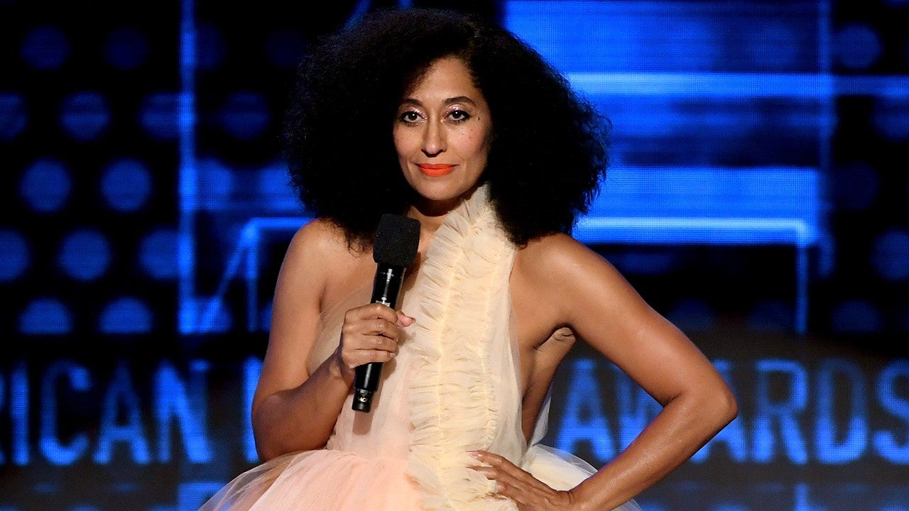 Tracee Ellis Ross Brings Glamour Home in a Bodysuit and Gold
