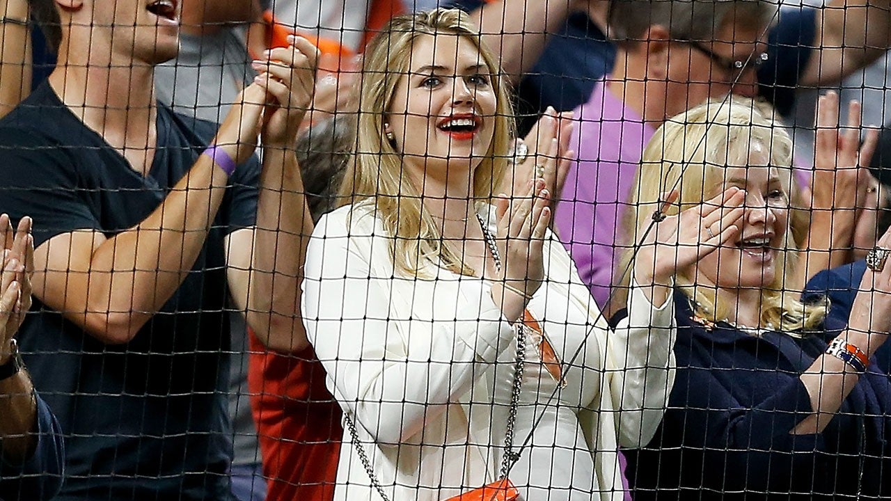 Pregnant Kate Upton Shows Off Baby Bump While Cheering on Husband