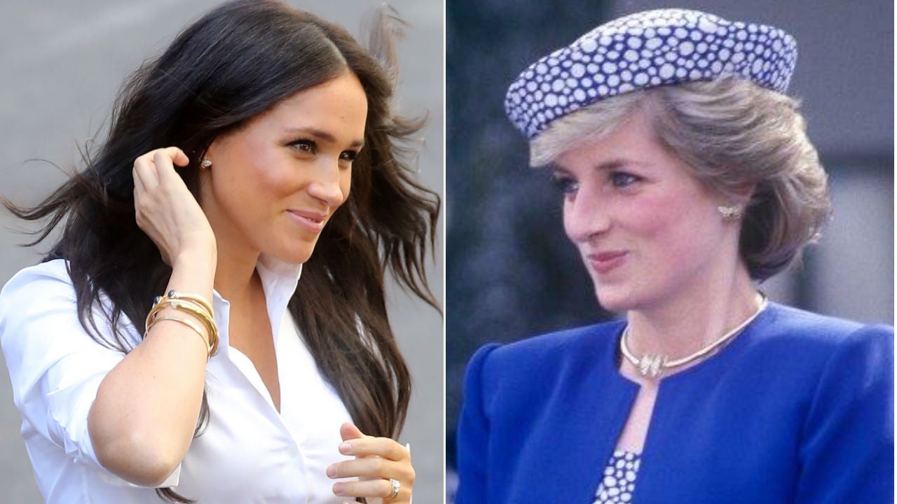 Meghan Markles cant stop wearing these earrings and they show her love  for the Queen  Marie Claire UK