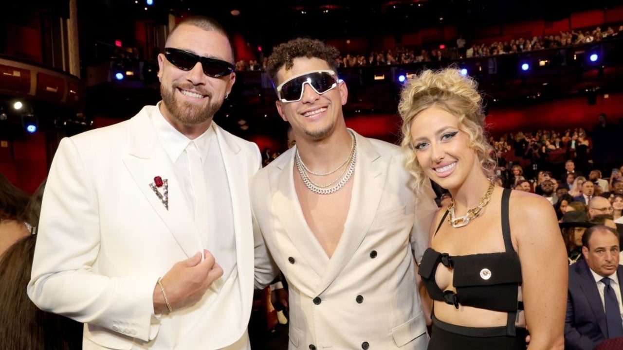 Travis Kelce Catches Taylor Swift's Final Eras Tour Show in Amsterdam Flanked by Patrick and Brittany Mahomes