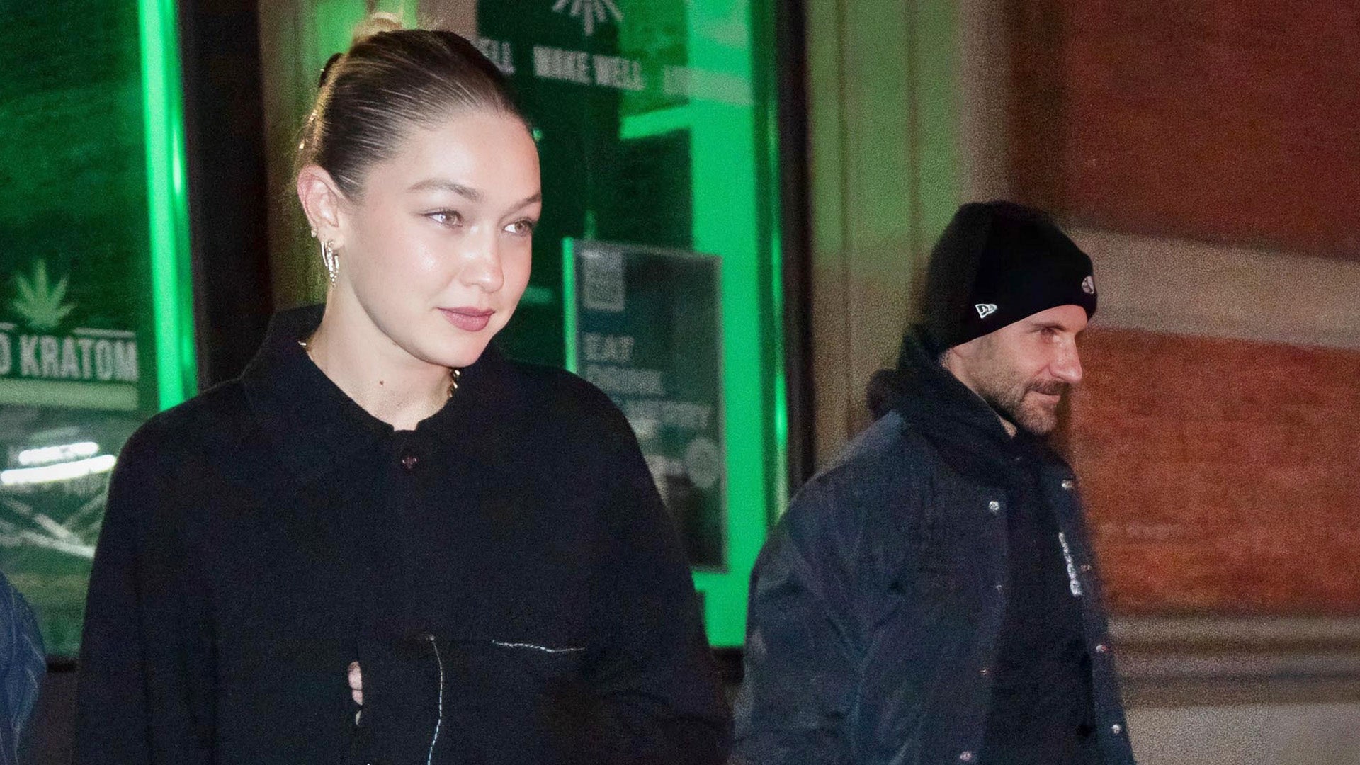 Gigi Hadid and Bradley Cooper seen wearing the same Guest in Residence x  Adidas shoes on separate occasions, seemingly confirming their relationship