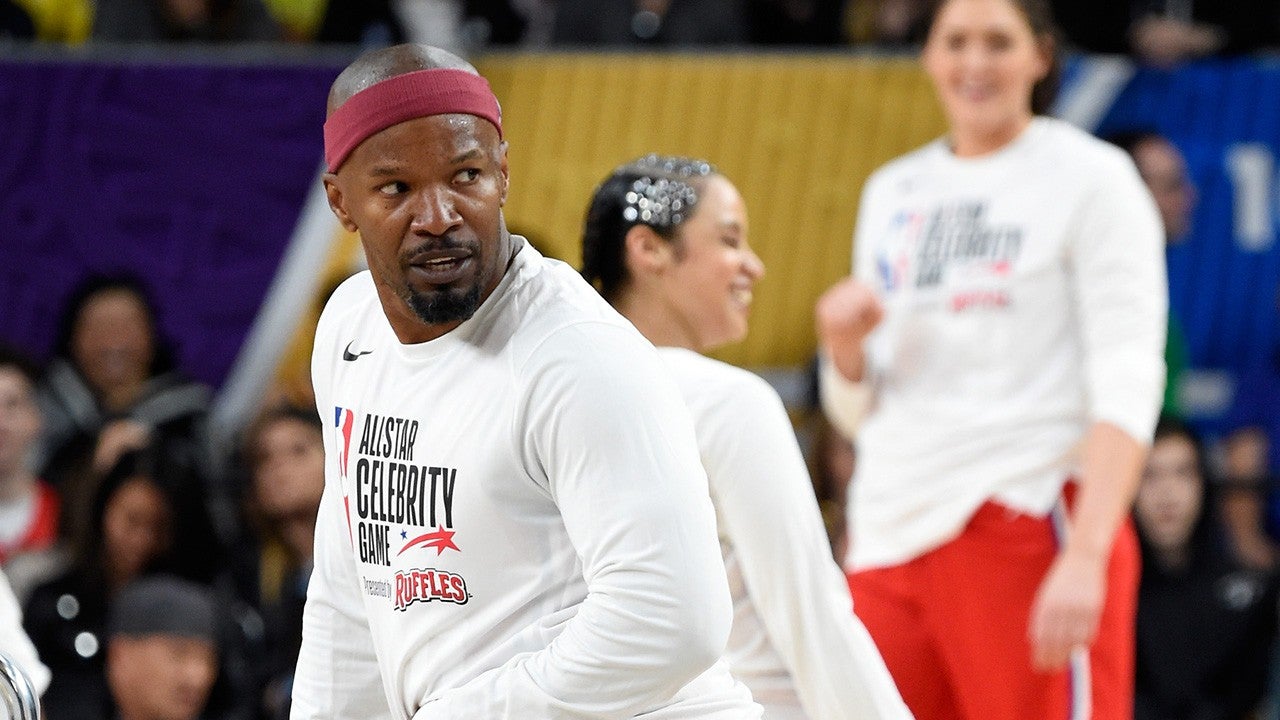 Jamie Foxx Walks Off Live Espn Broadcast After Being Asked About Katie Holmes Watch 