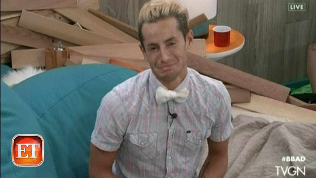 Watch Big Brother Star Frankie Grande Get The News His Grandpa Died Entertainment Tonight