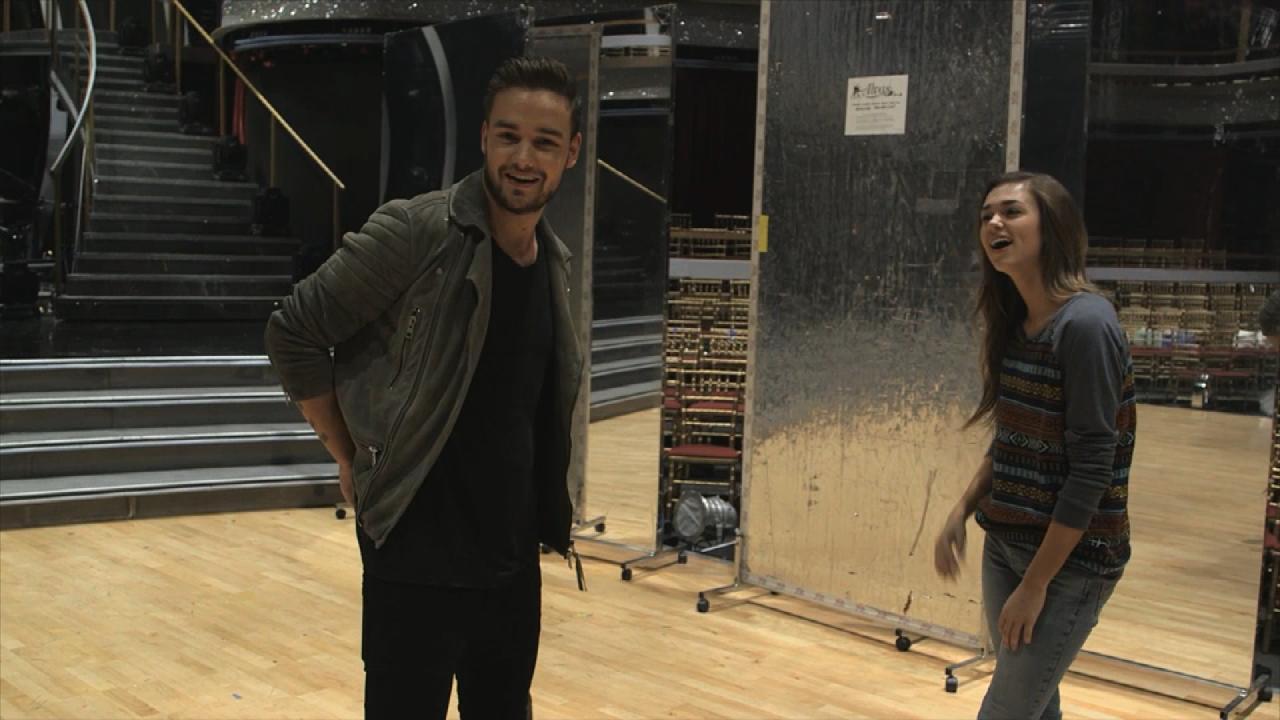 One Directions Liam Payne Surprises Sadie Robertson At Dwts Rehearsal Entertainment Tonight 3764