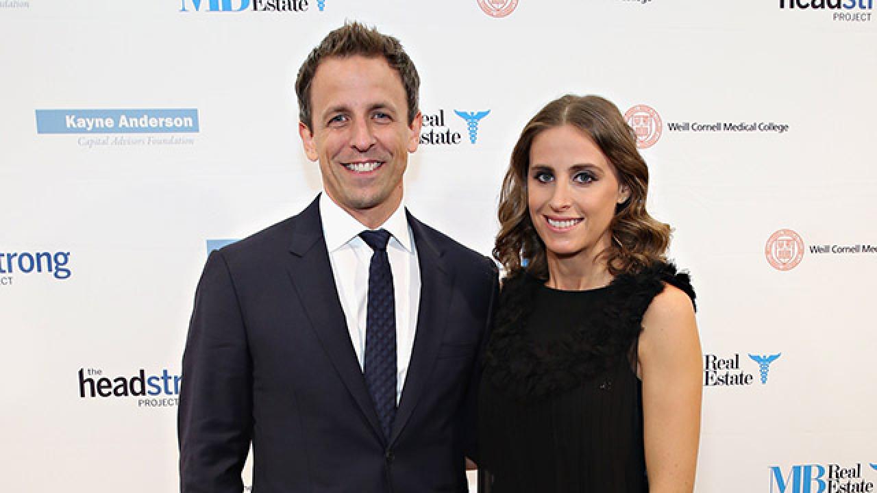 Source: Seth Meyers, wife expecting first child