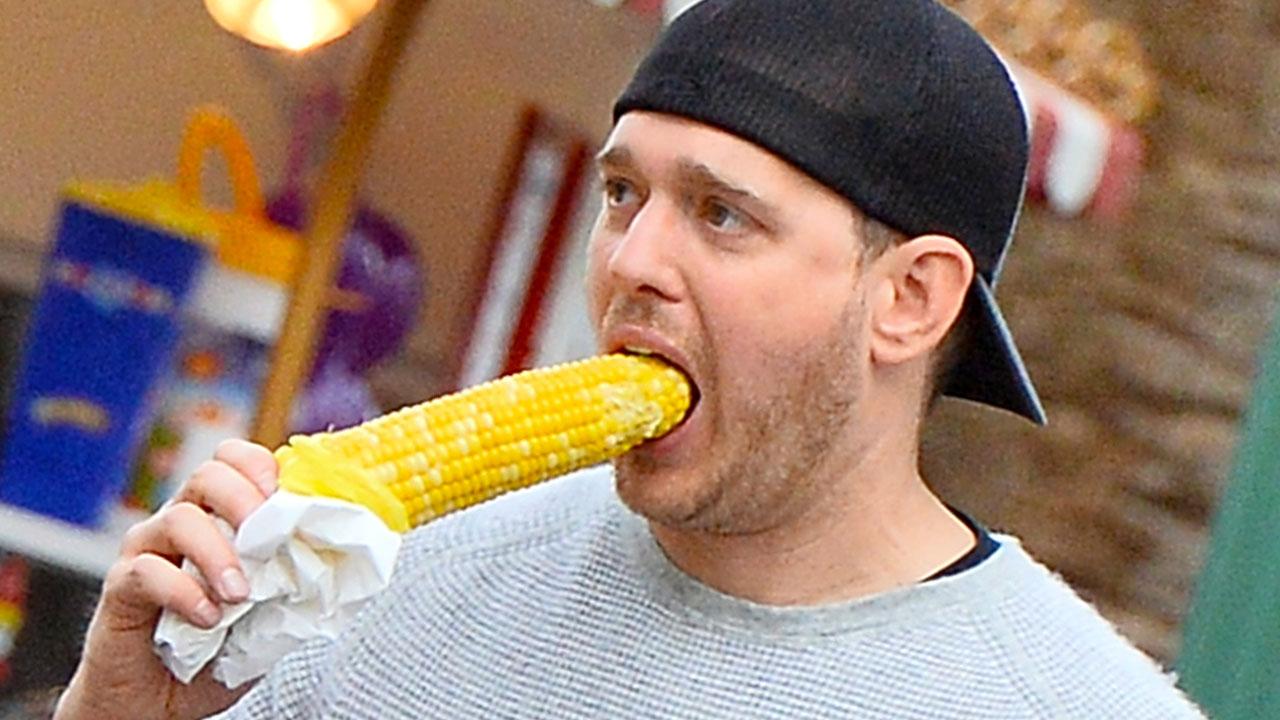 Michael Buble Reacts to Corngate 'This Is Vegetable Harassment!' Entertainment Tonight