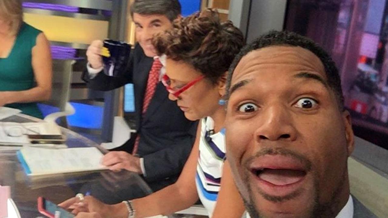 Michael Strahan Appears On Good Morning America Following His Live Exit Entertainment Tonight 