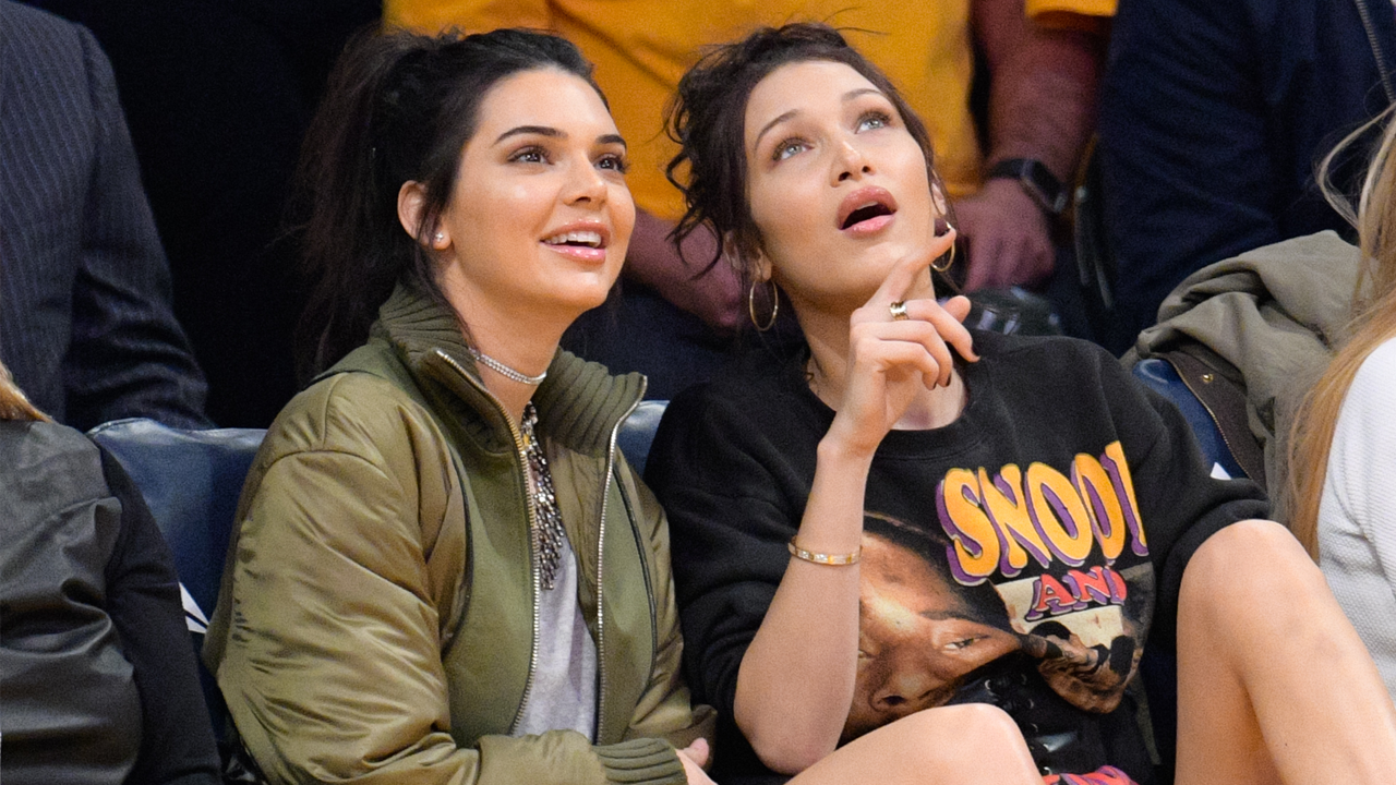 Kendall Jenner and Bella Hadid Show Off Long Legs During Election Night  Lakers Game