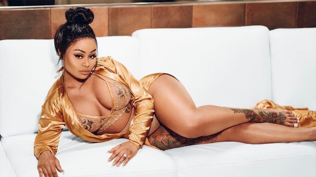 Blac Chyna Shows Off Her 34-Pound Weight Loss in Gold Lingerie.