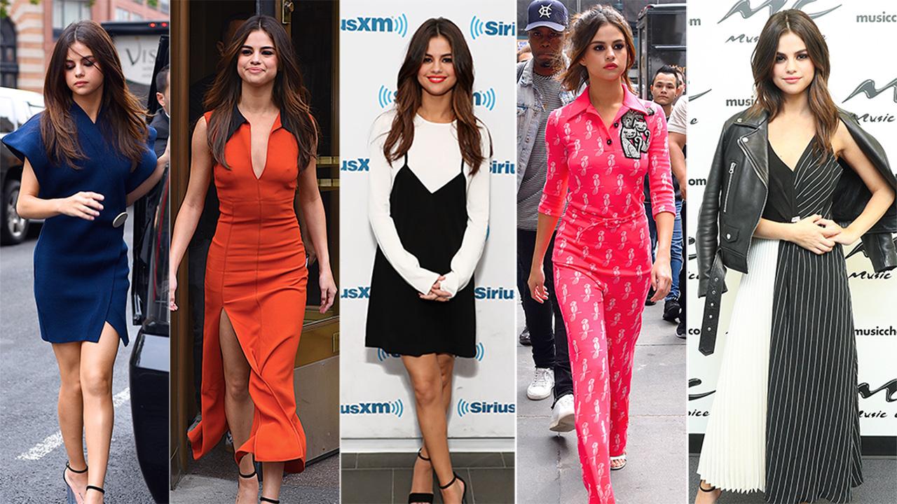 Selena Gomez Wears Coach's Lingerie-Inspo Dress & Nude Sandals – Footwear  News