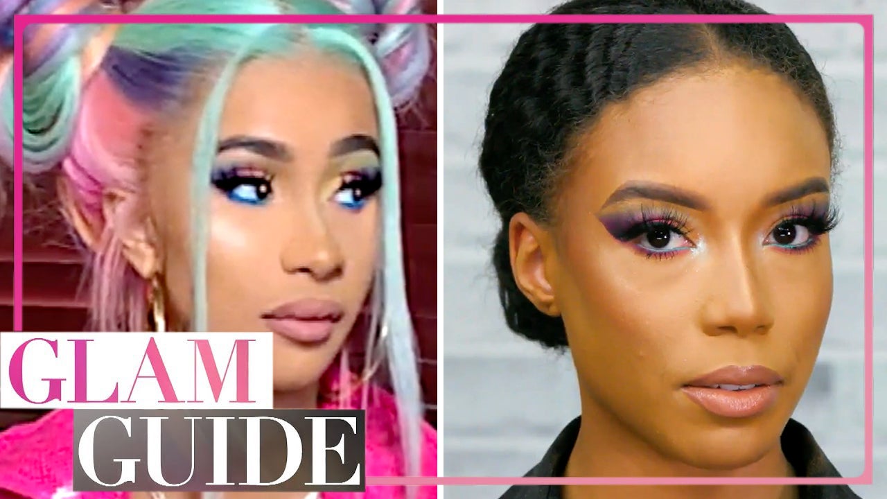 Cardi Bs Makeup Artist Shares Secrets On Her Colorful Rainbow Eye