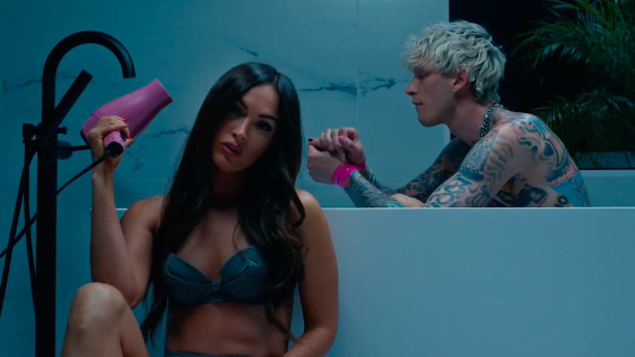 1280px x 720px - Megan Fox and Machine Gun Kelly Get Steamy in His New 'Bloody Valentine'  Music Video -- Watch! | Entertainment Tonight