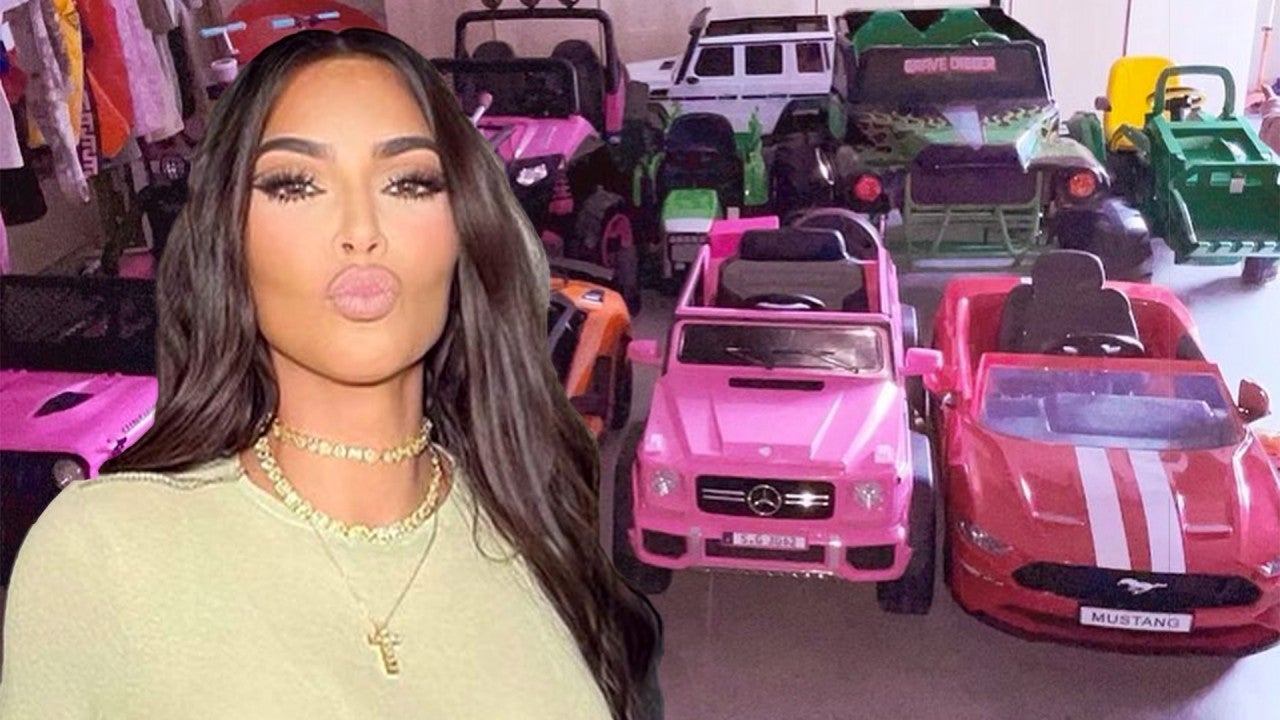 Kim Kardashian Shows Off Her Kids’ Luxury Mini-Car Collection
