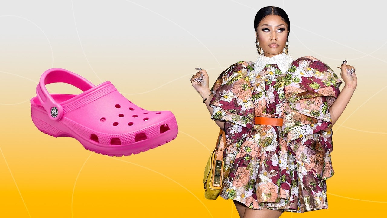 nicki in pink crocs