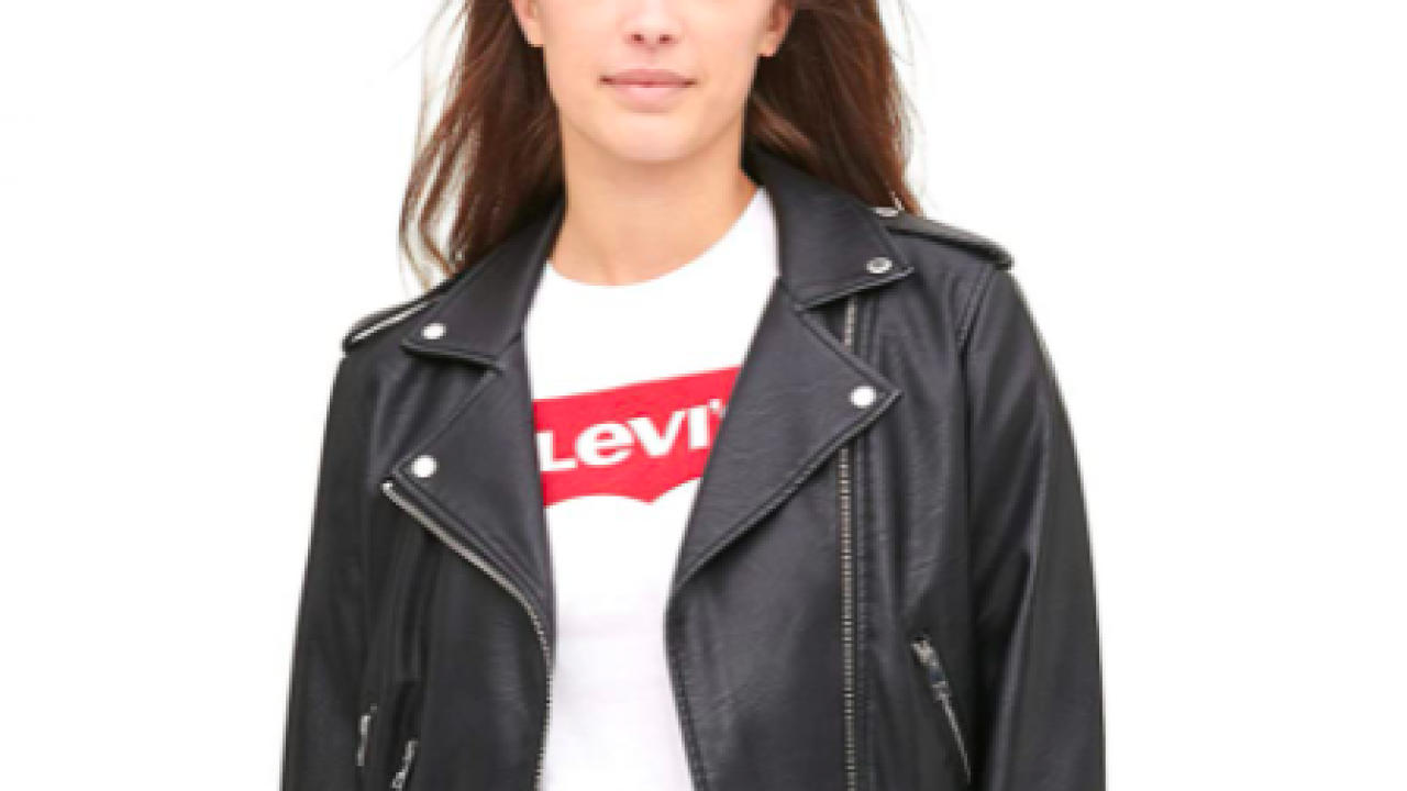 faux leather jacket levis