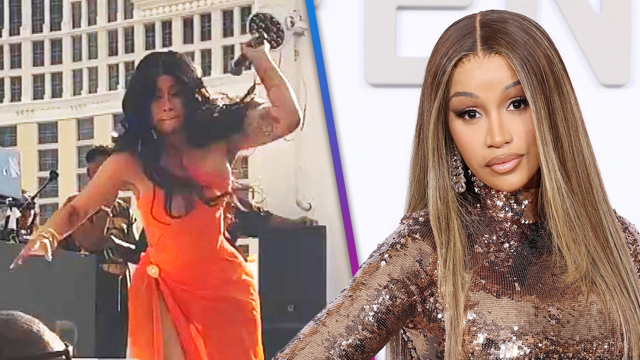 Cardi B Caught In Battery Case After Throwing Microphone At Vegas ...