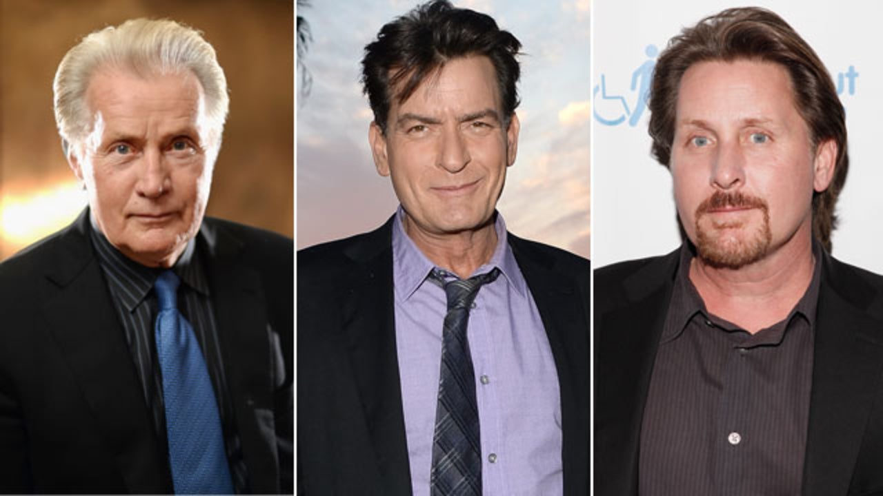 Charlie Sheen & Emilio Estevez, sons of Martin Sheen | Entertainment ...