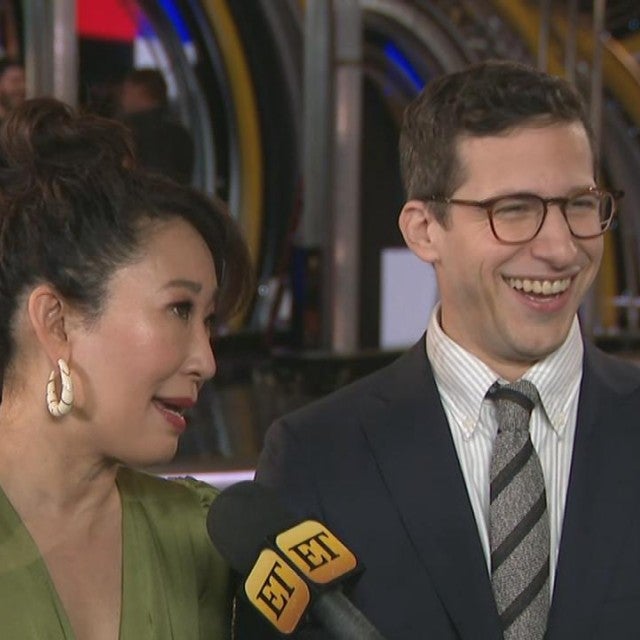 Andy Samberg and Sandra Oh