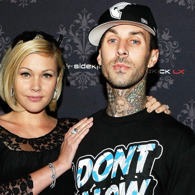 Shanna Moakler and Travis Barker