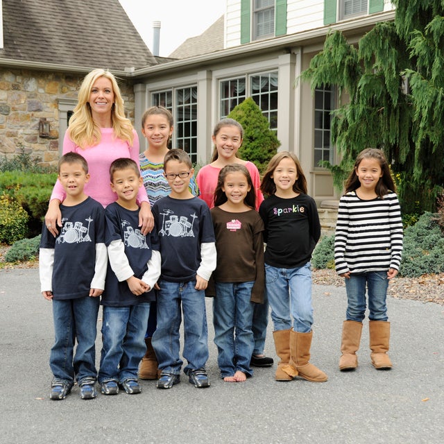 Kate Gosselin, Joel Gosselin, Collin Gosselin, Mady Gosselin, Aaden Gosselin, Cara Gosselin, Leah Gosselin, Alexis Gosselin, and Hannah Gosselin