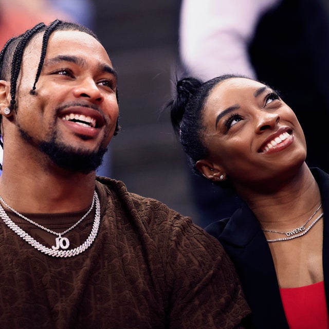 Jonathan Owens and Simone Biles