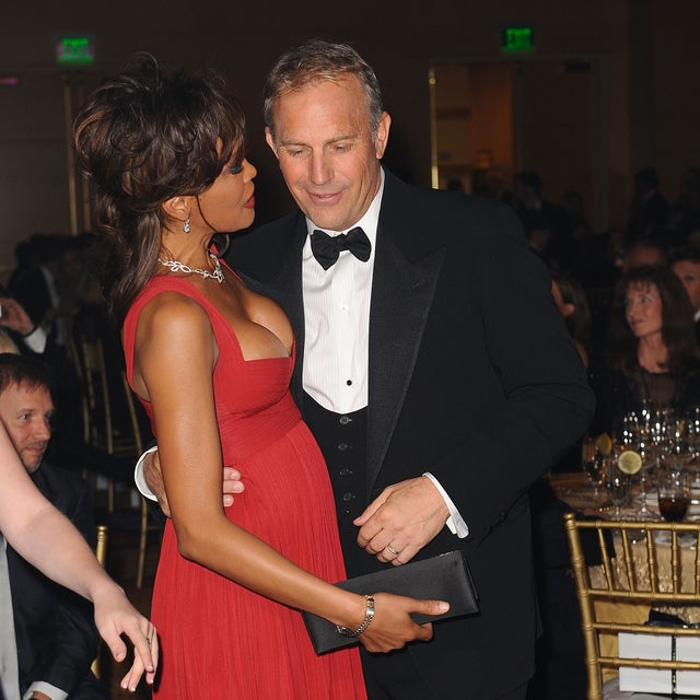 Whitney Houston and Kevin Costner