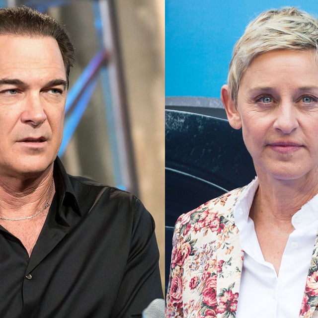 Patrick Warburton and Ellen DeGeneres