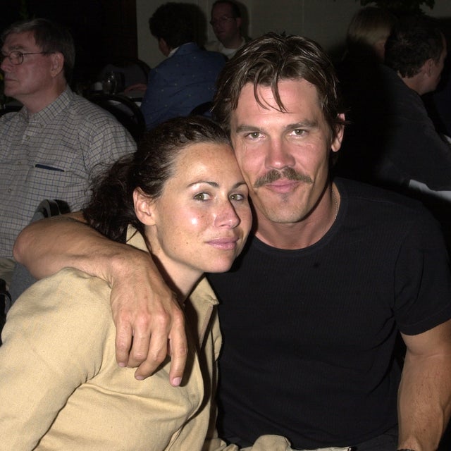 Minnie Driver and Josh Brolin during Anthony Edwards Indy 500 party for Cure Autism Now(CAN) at Rathskeller at Anthony Edwards Indy 500 party for Cure Autism Now(CAN) in Indianapolis, Indiana, United States.