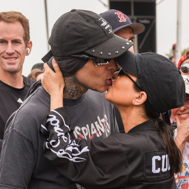 Kourtney Kardashian and Travis Barker showed off PDA at the Run Travis Run event