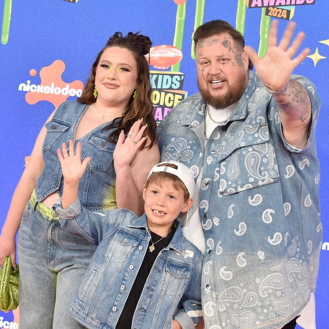 Bailee Ann, Jelly Roll and Noah Buddy DeFord attend the 2024 Nickelodeon's Kids' Choice Awards at Barker Hangar on July 13, 2024 in Santa Monica, California