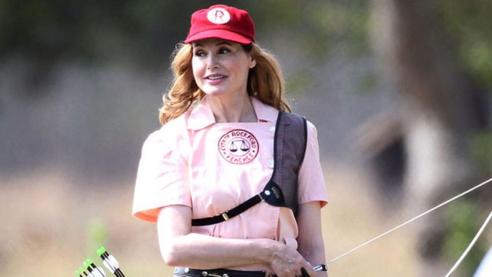 Geena Davis reflects on 'A League of Their Own' impact at 25th anniversary  game – East Bay Times