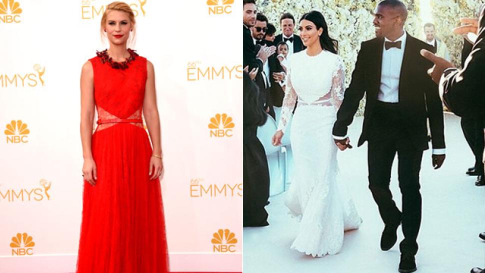 Claire Danes Wore a Version of Kim Kardashian's Wedding Dress to