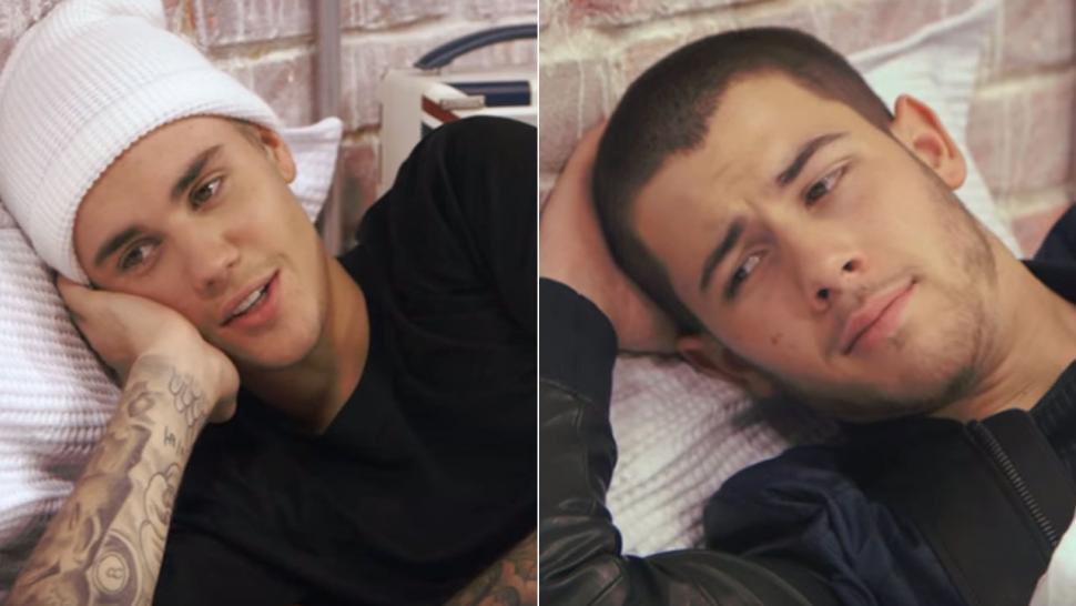 Justin Bieber And Nick Jonas Take On Kanye West In Safe For Work Spoof Of Famous
