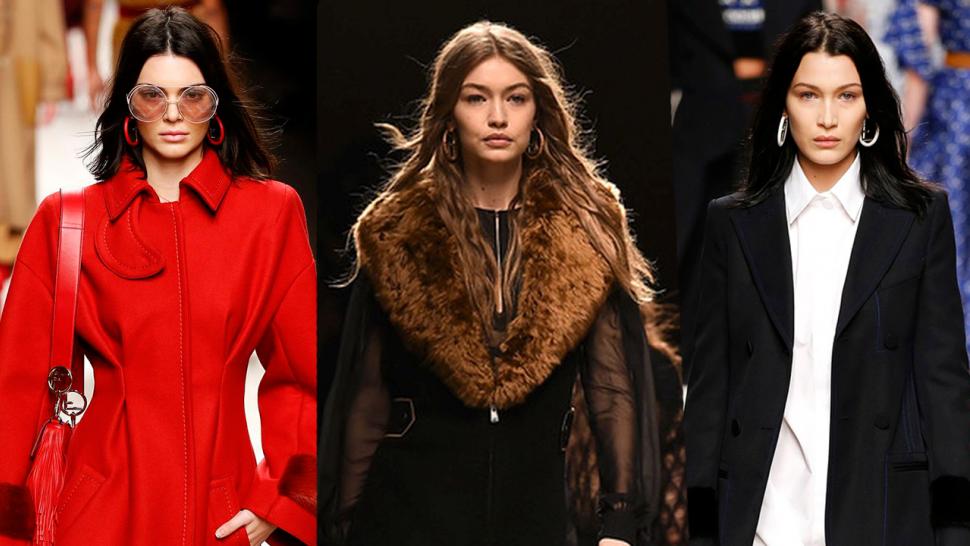 Kendall Jenner Gigi And Bella Hadid Slay The Fendi Runway