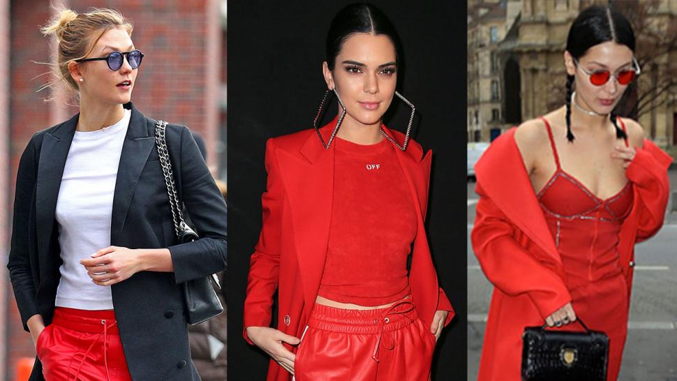 Red Track Pants Are the Hottest Trend Right Now -- Just Ask