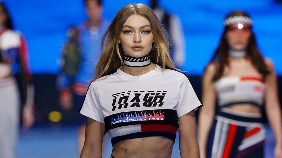 tommy hilfiger gigi hadid leather pants