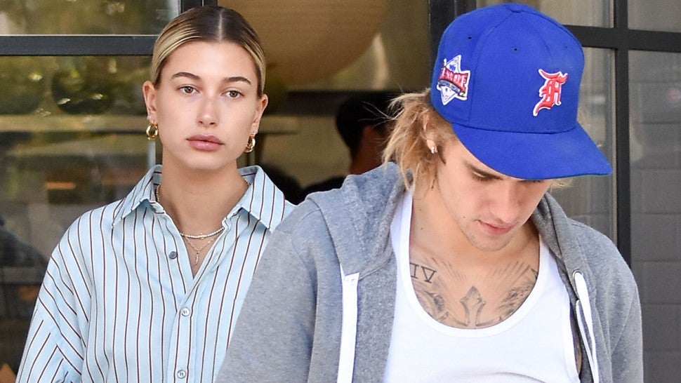 Hailey Baldwin Wears Bold Shirt Dress Look for Breakfast With Justin ...