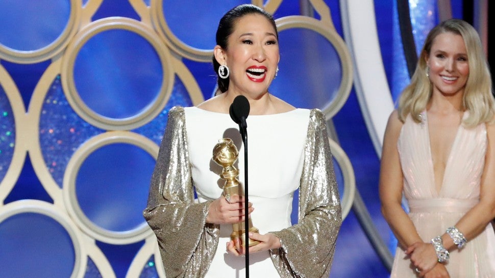 sandra oh golden globes dresses