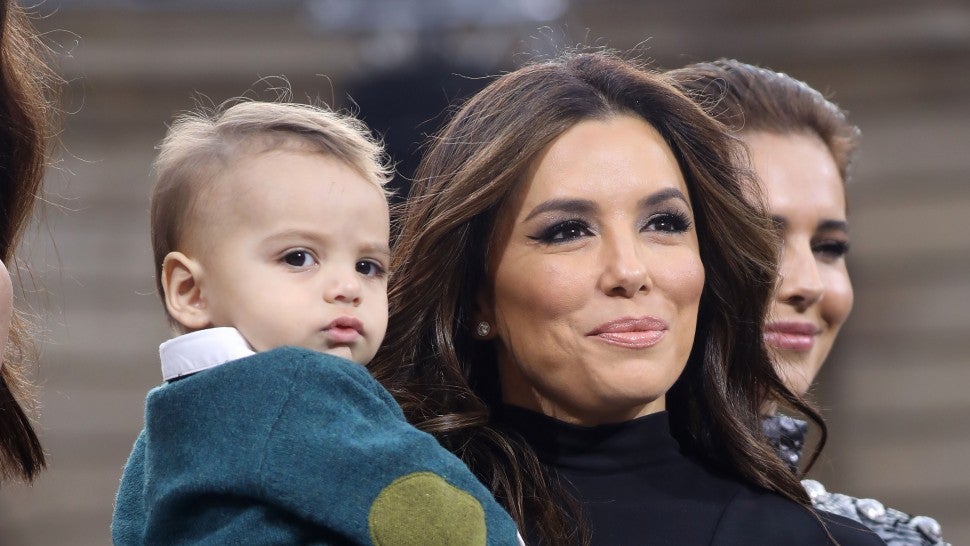 Eva Longoria's Son Santiago Is The Center Of Attention At Paris Fashion ...