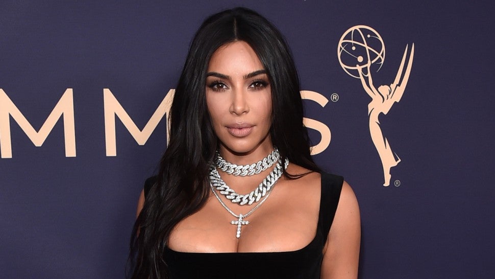 Kim Kardashian West Is Elegant In Black Velvet Dress At Emmy Awards