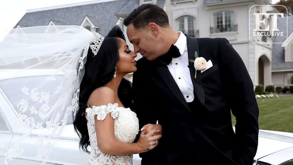  Jersey Shore Star Angelina Pivarnick Marries Chris Larangeira Exclusive Entertainment Tonight