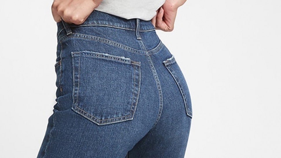 gap sky high mom jeans