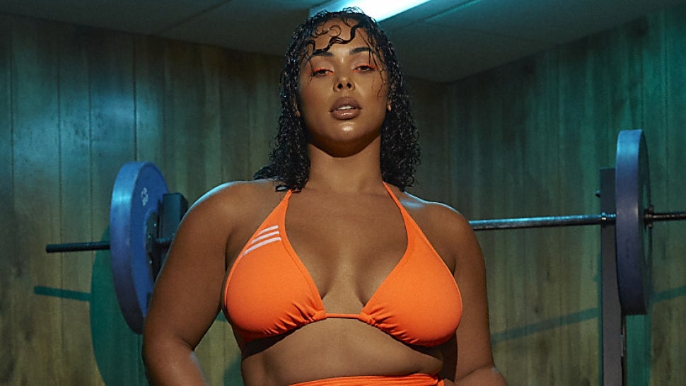 ivy park orange bathing suit